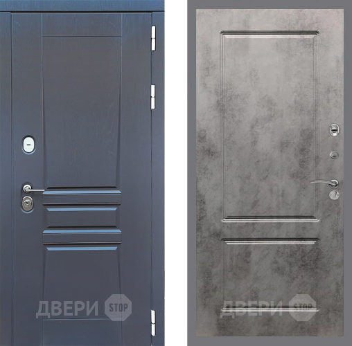 Дверь Стоп ПЛАТИНУМ ФЛ-117 Бетон темный в Химках