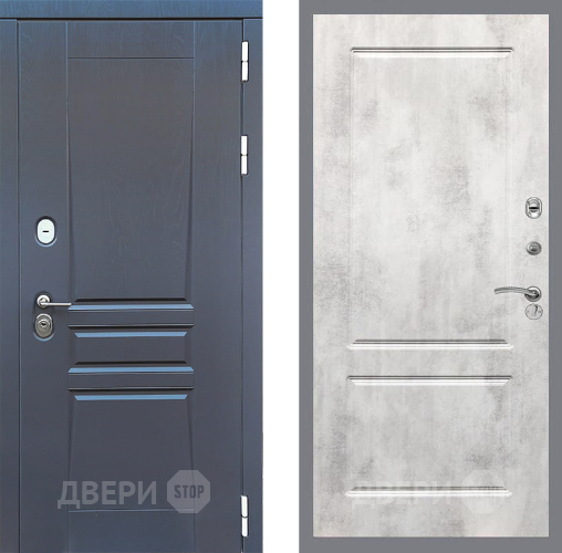 Дверь Стоп ПЛАТИНУМ ФЛ-117 Бетон светлый в Химках