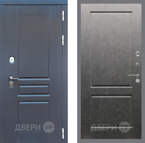 Дверь Стоп ПЛАТИНУМ ФЛ-117 Штукатурка графит в Химках