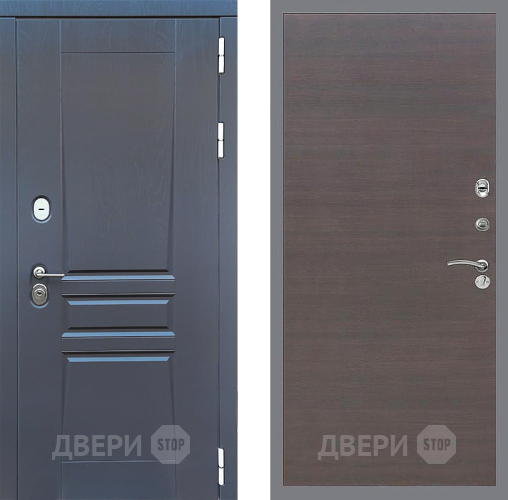Дверь Стоп ПЛАТИНУМ Гладкая венге поперечный в Химках