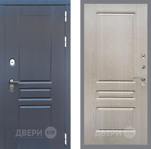 Входная металлическая Дверь Стоп ПЛАТИНУМ ФЛ-243 Беленый дуб в Химках