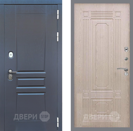 Входная металлическая Дверь Стоп ПЛАТИНУМ ФЛ-2 Беленый дуб в Химках