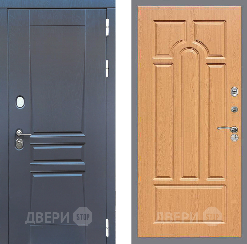 Входная металлическая Дверь Стоп ПЛАТИНУМ ФЛ-58 Дуб в Химках