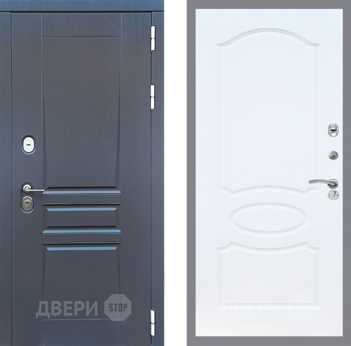 Дверь Стоп ПЛАТИНУМ ФЛ-128 Белый ясень в Химках