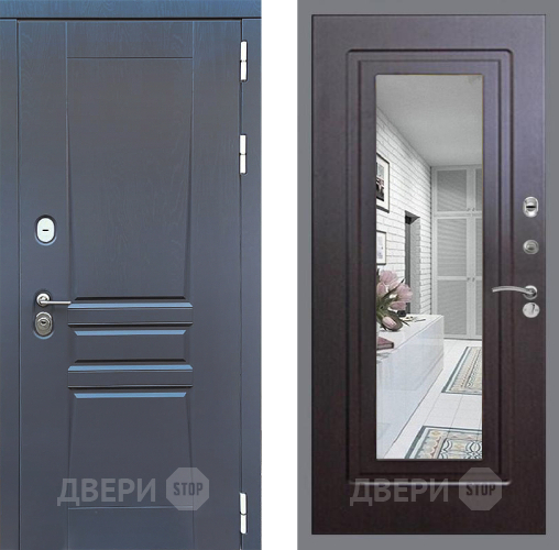 Дверь Стоп ПЛАТИНУМ Зеркало ФЛ-120 Венге в Химках