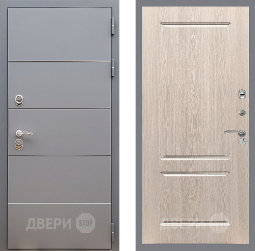 Дверь Стоп АРТ ГРАФИТ ФЛ-117 Беленый дуб в Химках