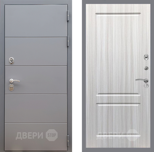 Дверь Стоп АРТ ГРАФИТ ФЛ-117 Сандал белый в Химках