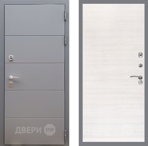 Дверь Стоп АРТ ГРАФИТ Гладкая Акация светлая в Химках