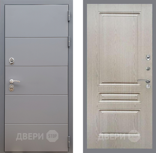 Дверь Стоп АРТ ГРАФИТ ФЛ-243 Беленый дуб в Химках