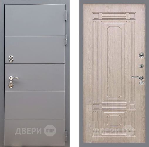 Дверь Стоп АРТ ГРАФИТ ФЛ-2 Беленый дуб в Химках