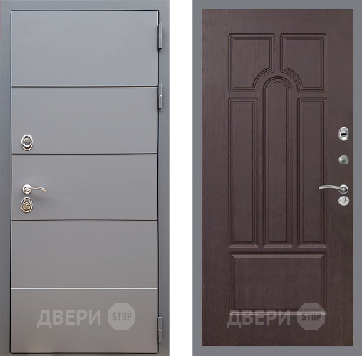 Входная металлическая Дверь Стоп АРТ ГРАФИТ ФЛ-58 Венге в Химках