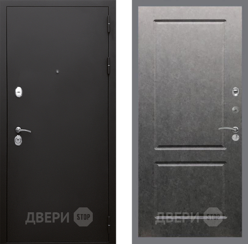 Дверь Стоп КЛАССИК Шагрень ФЛ-117 Штукатурка графит в Химках
