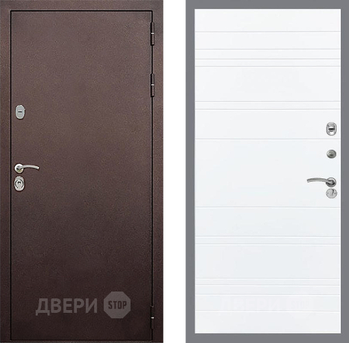 Входная металлическая Дверь Стоп КЛАССИК Медь Лайн Силк Сноу в Химках