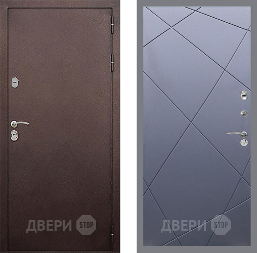 Входная металлическая Дверь Стоп КЛАССИК Медь ФЛ-291 Силк титан в Химках