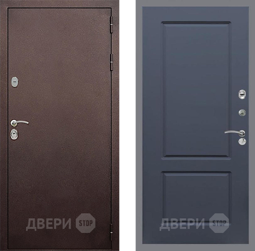 Входная металлическая Дверь Стоп КЛАССИК Медь ФЛ-117 Силк титан в Химках