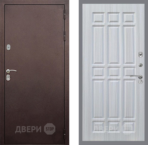 Входная металлическая Дверь Стоп КЛАССИК Медь ФЛ-33 Сандал белый в Химках