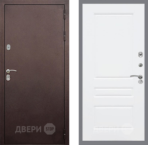 Входная металлическая Дверь Стоп КЛАССИК Медь ФЛ-243 Силк Сноу в Химках