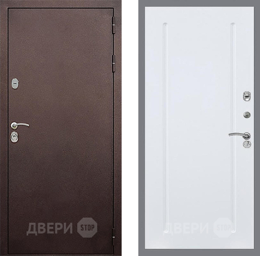Входная металлическая Дверь Стоп КЛАССИК Медь ФЛ-68 Силк Сноу в Химках