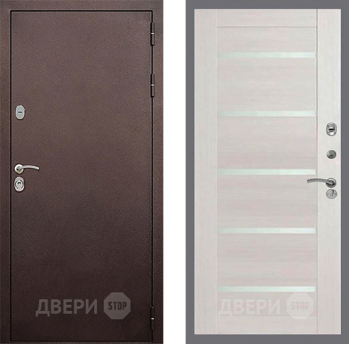 Входная металлическая Дверь Стоп КЛАССИК Медь СБ-14 Лиственница беж в Химках