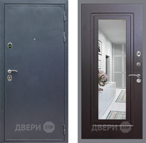 Дверь Стоп СИЛЬВЕР Зеркало ФЛ-120 Венге в Химках