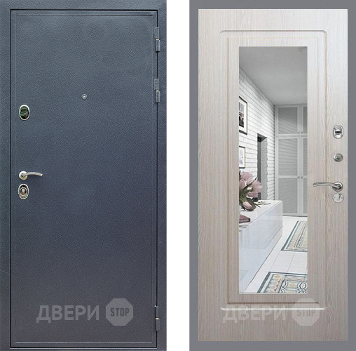 Дверь Стоп СИЛЬВЕР Зеркало ФЛ-120 Беленый дуб в Химках