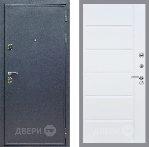 Входная металлическая Дверь Стоп СИЛЬВЕР ФЛ-102 Белый ясень в Химках