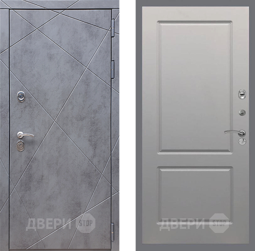 Входная металлическая Дверь Стоп Лучи ФЛ-117 Грей софт в Химках
