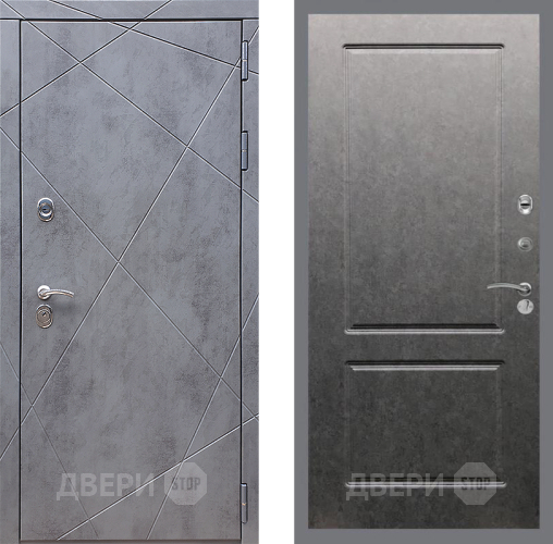 Дверь Стоп Лучи ФЛ-117 Штукатурка графит в Химках