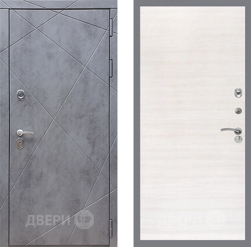 Дверь Стоп Лучи Гладкая Акация светлая в Химках