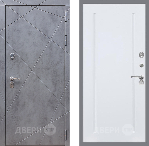 Дверь Стоп Лучи ФЛ-68 Силк Сноу в Химках