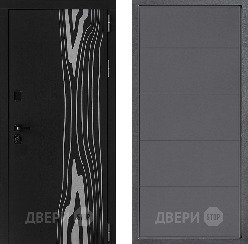 Входная металлическая Дверь Дверной континент ДК-12 ФЛ-649 Графит софт в Химках