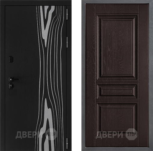 Входная металлическая Дверь Дверной континент ДК-12 ФЛ-243 Дуб шоколадный в Химках