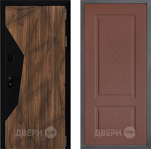 Дверь Дверной континент ДК-11 ФЛ-617 Ясень шоколадный в Химках