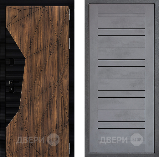 Входная металлическая Дверь Дверной континент ДК-11 ФЛ-49 Бетон серый в Химках