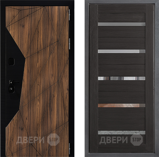 Входная металлическая Дверь Дверной континент ДК-11 ФЛ-47 Венге в Химках