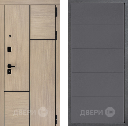 Входная металлическая Дверь Дверной континент ДК-14 ФЛ-649 Графит софт в Химках