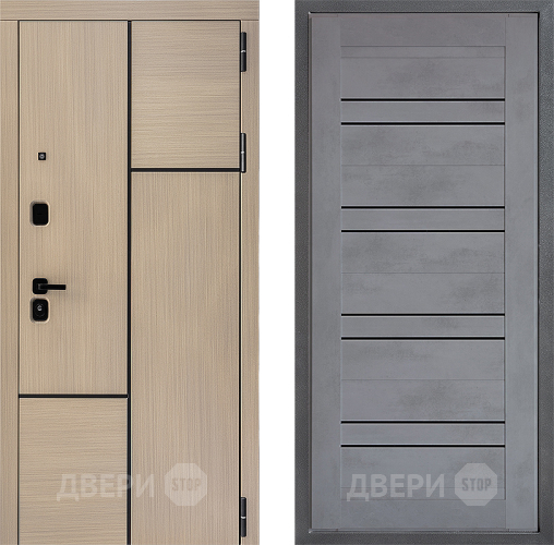 Дверь Дверной континент ДК-14 ФЛ-49 Бетон серый в Химках