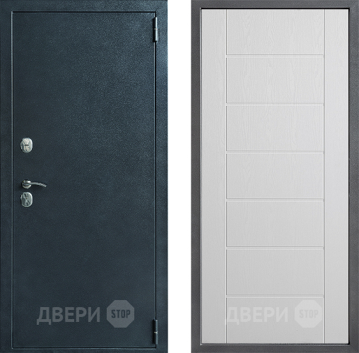 Дверь Дверной континент ДК-70 Дизайн ФЛ-Лайн Белое дерево в Химках