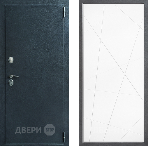 Входная металлическая Дверь Дверной континент ДК-70 Дизайн ФЛ-655 Белый софт в Химках