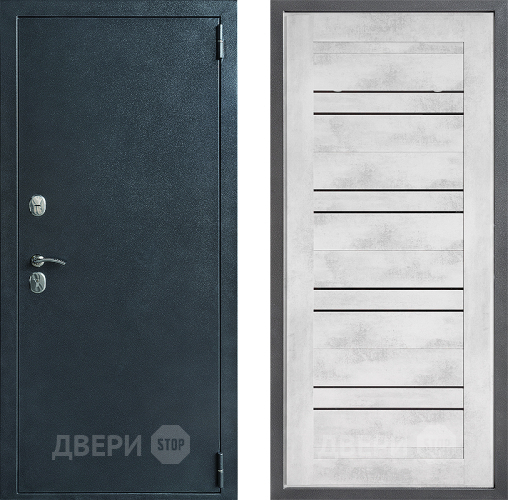 Входная металлическая Дверь Дверной континент ДК-70 Дизайн ФЛ-49 Бетон снежный в Химках