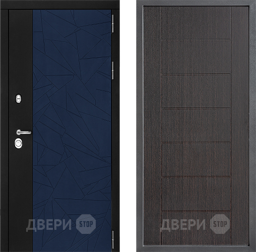 Входная металлическая Дверь Дверной континент ДК-9 ФЛ-Лайн Венге в Химках
