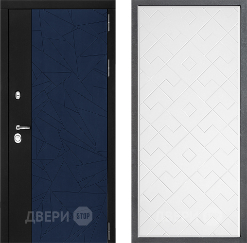 Входная металлическая Дверь Дверной континент ДК-9 ФЛ-Тиффани Белый софт в Химках