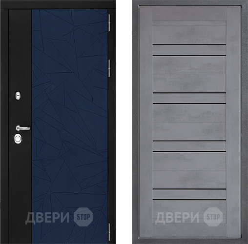 Входная металлическая Дверь Дверной континент ДК-9 ФЛ-49 Бетон серый в Химках