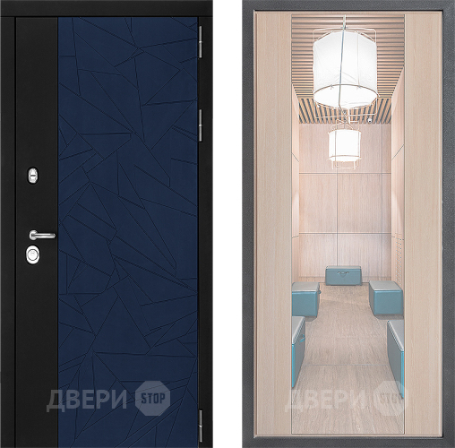 Дверь Дверной континент ДК-9 ФЛЗ-1 Зеркало Капучино в Химках