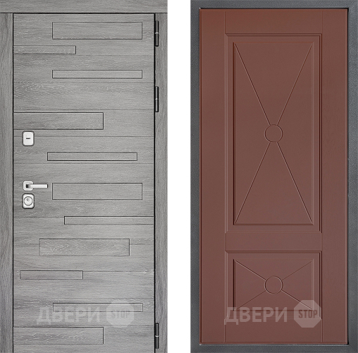 Дверь Дверной континент ДК-10 ФЛ-617 Ясень шоколадный в Химках