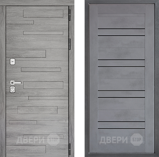 Дверь Дверной континент ДК-10 ФЛ-49 Бетон серый в Химках