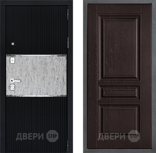 Входная металлическая Дверь Дверной континент ДК-13 ФЛ-243 Дуб шоколадный в Химках