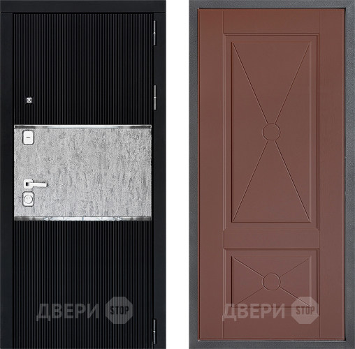 Входная металлическая Дверь Дверной континент ДК-13 ФЛ-617 Ясень шоколадный в Химках