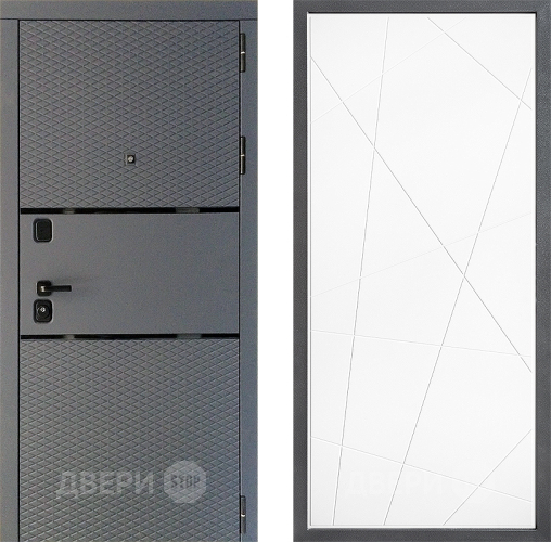 Дверь Дверной континент Диамант Дизайн ФЛ-655 Белый софт в Химках