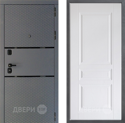 Входная металлическая Дверь Дверной континент Диамант Дизайн ФЛ-243 Альберо Браш серебро в Химках